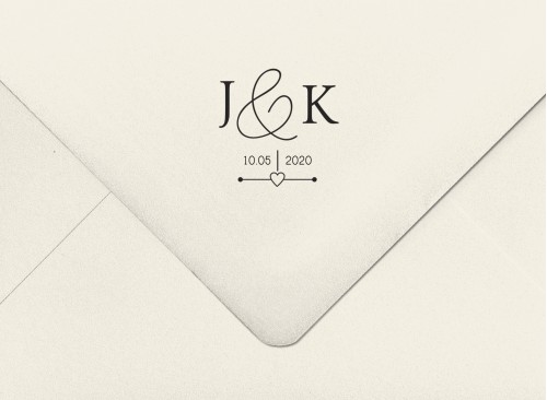 Sello de boda caucho