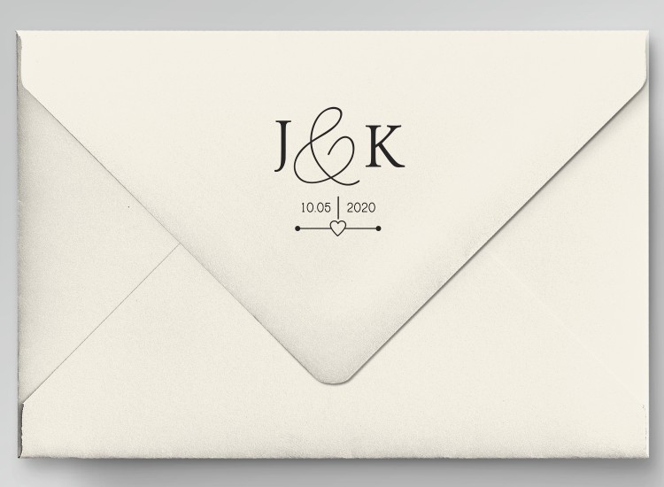 Sello de boda caucho