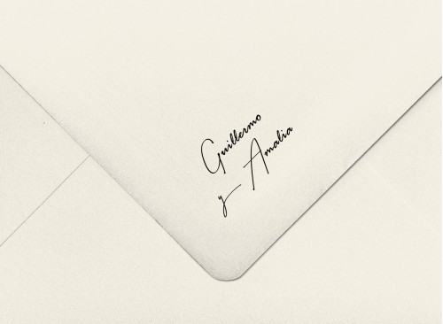 Sello de boda caucho