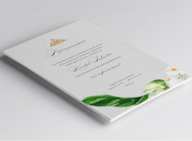 Invitaciones de boda exclusivas originales únicas