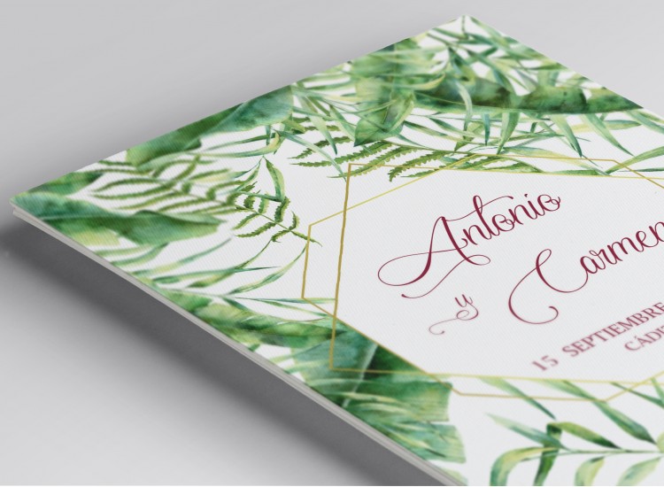 Invitaciones de boda exclusivas originales únicas