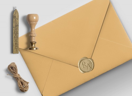 Sobre de bodas clásico