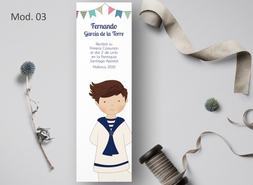 Marcapáginas Comunión 'Martín' 2