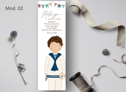 Marcapágina Comunión Acuarela Recordatoria regalo 2