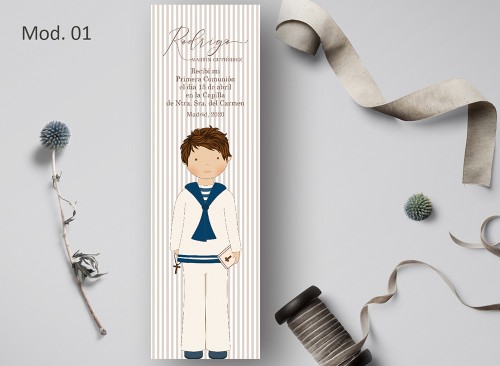Marcapágina Comunión Acuarela Recordatoria regalo