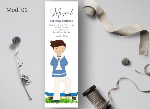 Marcapágina Comunión Acuarela Recordatoria regalo