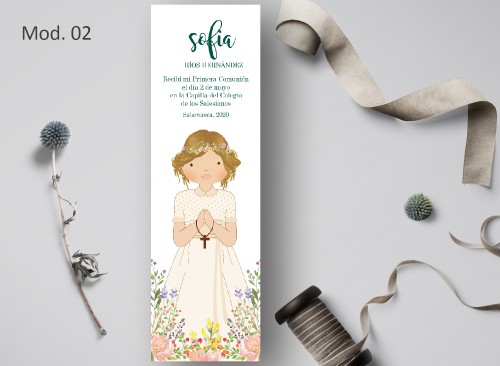 Marcapágina Comunión Acuarela Recordatoria Detalle Regalo 2