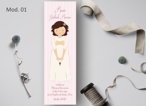 Marcapágina Comunión Acuarela Recordatoria Detalle Regalo 2