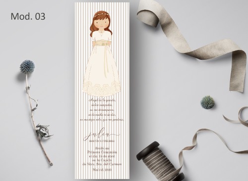 Marcapágina Comunión Acuarela Recordatoria Detalle Regalo