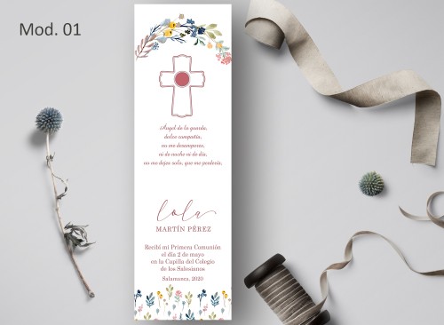 Marcapágina Comunión Acuarela Recordatoria Detalle Regalo