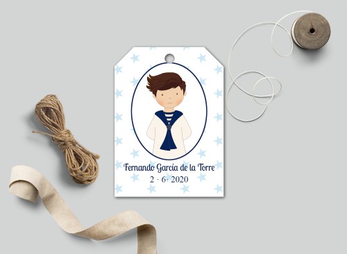 Etiqueta Recuerdos Comunión Acuarela Recordatoria Detalle Regalo Invitados