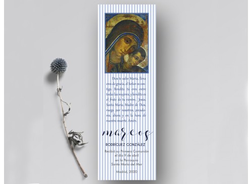 Marcapágina Comunión Acuarela Recordatoria Detalle Regalo