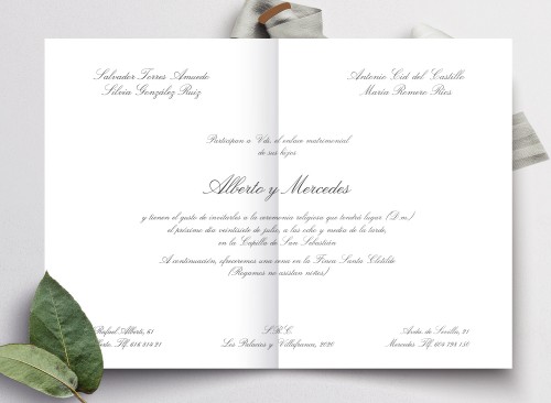 Invitaciones de boda exclusivas originales únicas