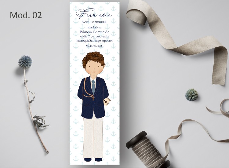 Marcapágina Comunión Acuarela Recordatoria regalo