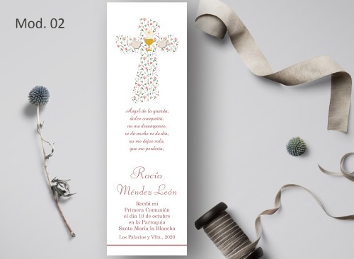Marcapágina Comunión Acuarela Recordatoria Detalle Regalo