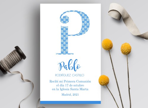 Marcapágina Comunión Acuarela Recordatoria Detalle Regalo