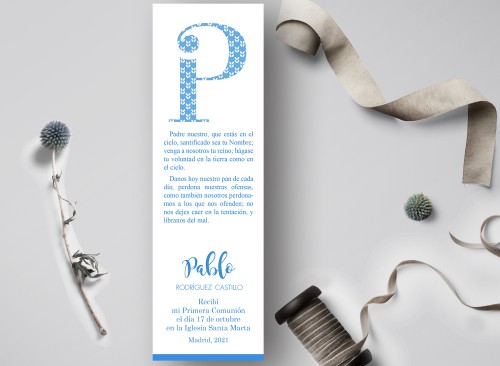 Marcapágina Comunión Acuarela Recordatoria Detalle Regalo