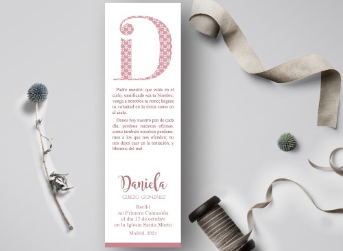 Marcapágina Comunión Acuarela Recordatoria Detalle Regalo